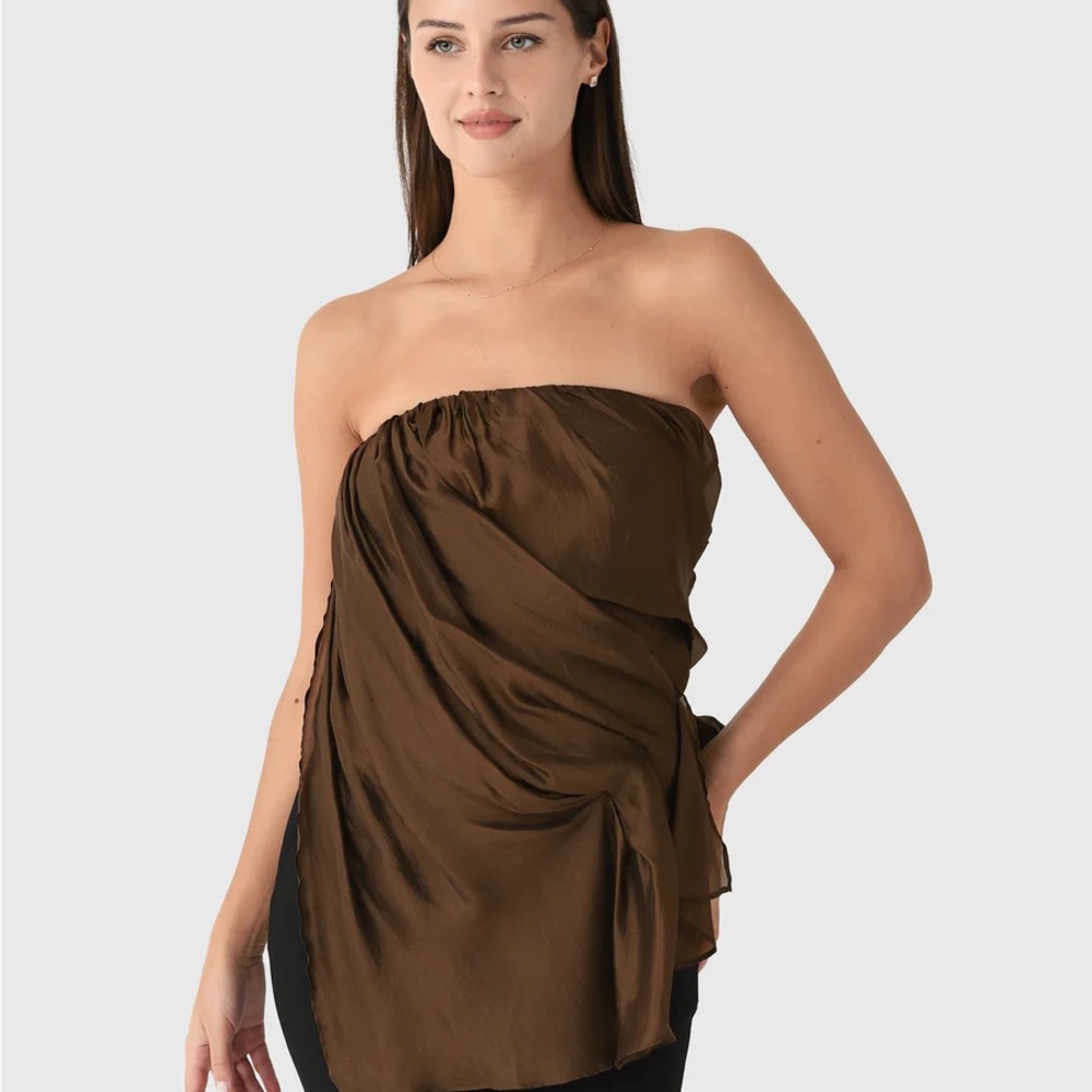 NWT The Garment Gilian Bustier Top in Espresso
